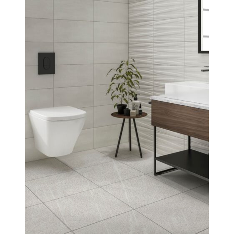 MAT WALL, FLOOR AND FACADE TILE TRESCO BIANCO 60X60 CM AM-2391