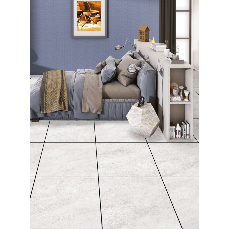 MATTE TILE FOR WALLS, FLOOR, FACADE MAREA BIANCO 60X60 CM DG-2792