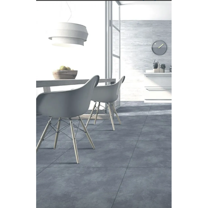 MATTE TILE FOR WALLS, FLOOR, FACADE CRETE DARK GREY 60X60 CM TS-2562