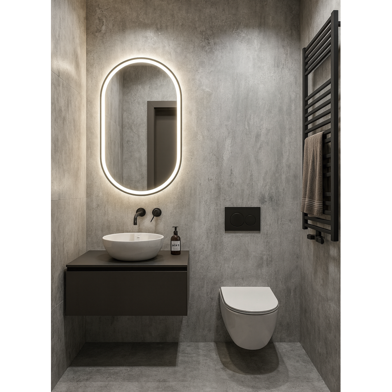 MATTE TILE FOR WALLS, FLOOR, FACADE CRETE GREY 60X60 CM TS-2771