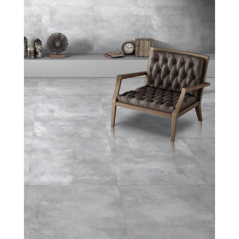 MATT TILES FOR WALLS, FLOOR, FACADE MILANO GREY 60X60CM LE-2492