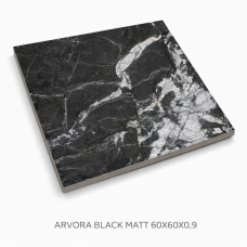 TÄISMASSPLAAT 60X60X0,9 ARVORA BLACK MATT