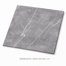 MATTA LAATTA SEINIIN, LATTIAAN, JULKISIVUUN SERENATA GRIS 60X60CM DG-2800