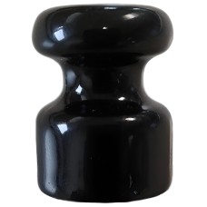 ISOLAATOR TEKSTIILJUHTMELE KERAAMILINE MUST/ 5TK