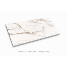 TÄISMASSPLAAT 59,8x119,8x0,8 CALACATTA WHITE RECT