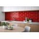 Ceramic wall tile Golden tile Metratiles, red, 100x200