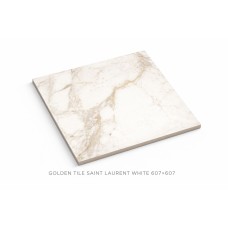 Floor tile Golden Tile Saint Laurent, white , 607x607