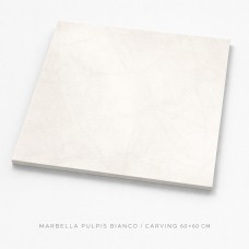 MATISTATUD PLAAT SEINTELE, PÕRANDILE JA FASAADILE MARBELLA PULPIS BIANCO / CARVING 60X60CM LE-2723