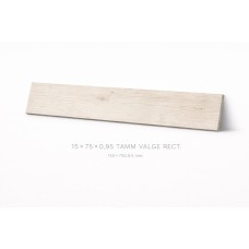 TÄISMASSPLAAT 15X75X0,95 TAMM VALGE RECT.