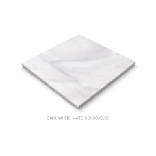 TÄISMASSPLAAT 60X60X0,95 ONIX WHITE MĀTE