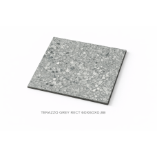 CERAMIC GRANITE 60X60X0,88 TERAZZO GREY RECT