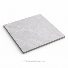 ПЛИТКА МАТОВАЯ ДЛЯ СТЕН, ПОЛА И ФАСАДА STRIATO GRIS 60X60 СМ DG-2799