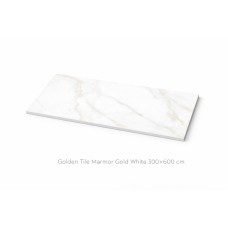Wall tile Golden Tile Marmor Gold,white, 300x600