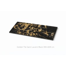 Декоративная стеновая плитка Golden Tile Saint Laurent,черная, 300х600