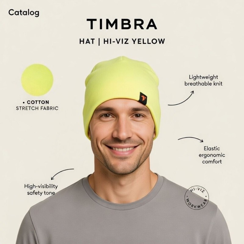 HAT TIMBRA HI-VIZ YELLOW 