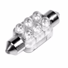 AUTOPIRN LED-6 S8,5 VALGE 36MM