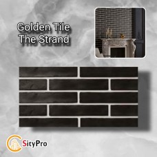 Декоративная настенная плитка Golden Tile The strand, чёрная, 250х60