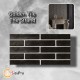 Decorative wall tile Golden Tile The Strand, black, 250x60.