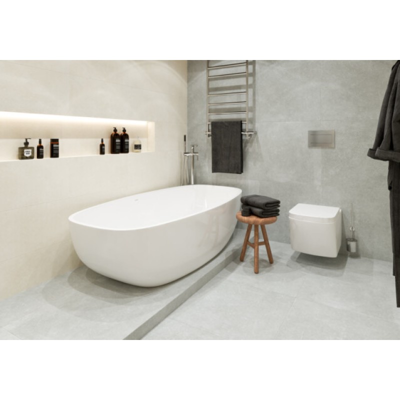 Ceramic floor tile Golden Tile Stonehenge, ivory, 300x600