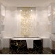 Wall decorative tile Golden Tile Saint Laurent,black, 300x600