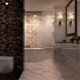 Decorative wall tile Golden Tile Saint Laurent,black, 300x600