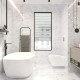 Wall tile Golden Tile Marmor Gold,white, 300x600