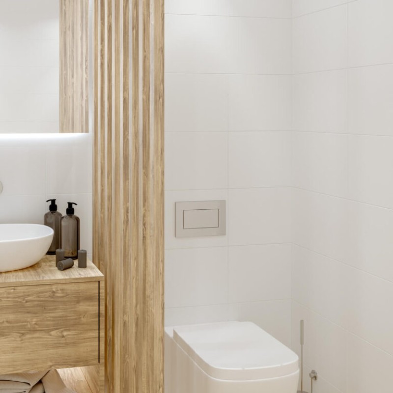 Wall tile Golden Tile White, white semi-matte, 300x600