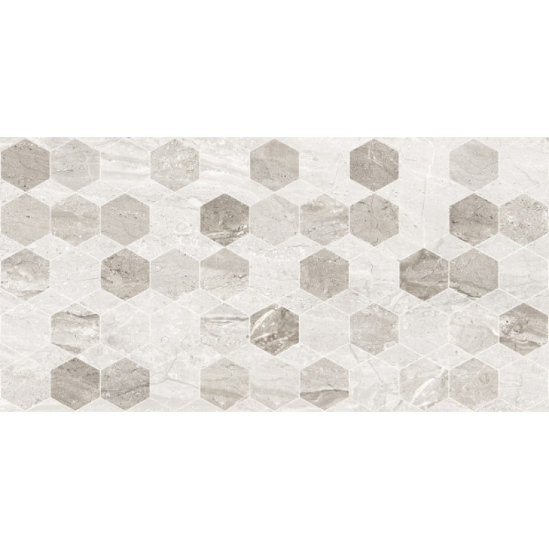 Wall tile Golden Tile Marmor Milano,Hexagonal,light gray, 300x600