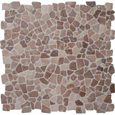 NAT.MOSAIIK 30x30 COCO BROWN INTERLOCK