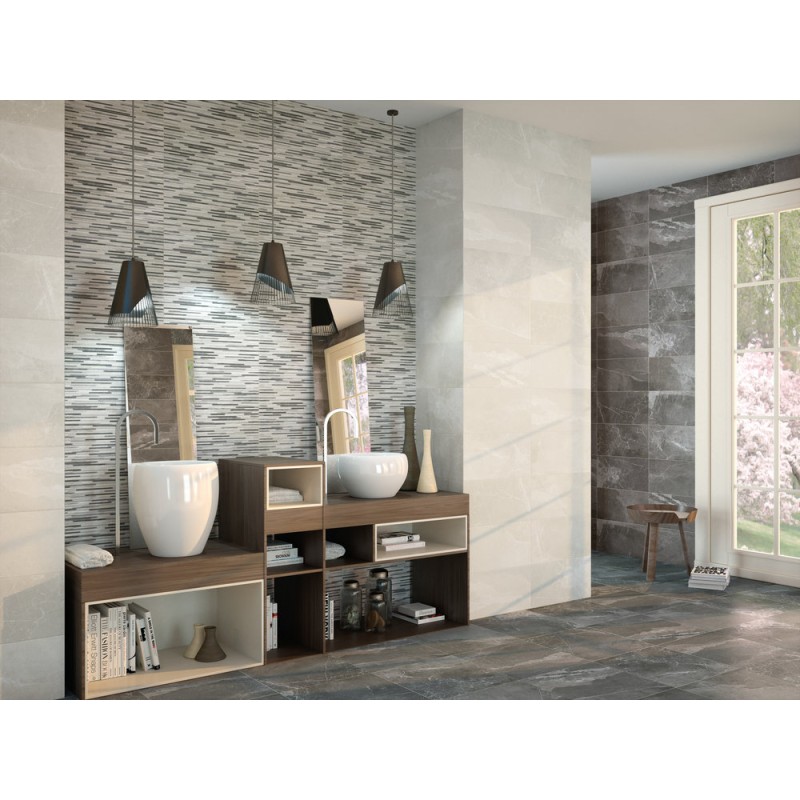 Wall tile  25X50 NULVI GRAPHITE