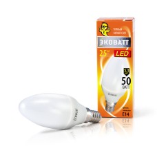 PIRN ECOWATT 5,3W E14 KÜÜNAL SOE VALGE