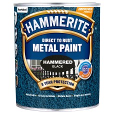METAL PAINT HAMMERITE HAMMERED BLACK 750ml