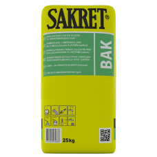 Армируемая штукатурка SAKRET BAK 25KG