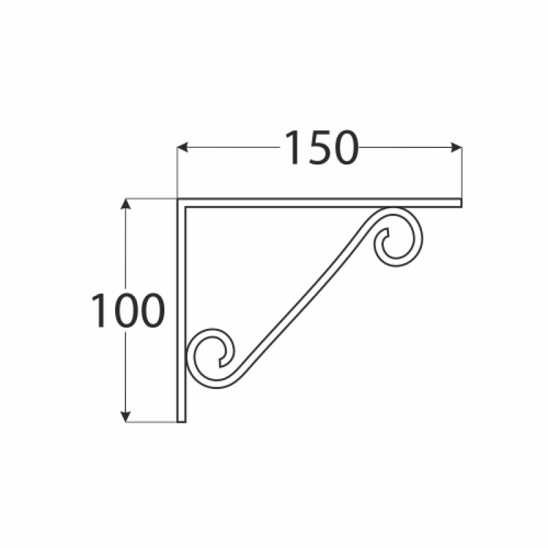KANDUR 150X100 VALGE 526501