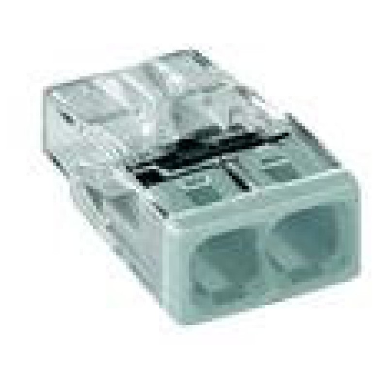 TERMINAL  WAGO 2x2,5mm2 White 100tk/PK