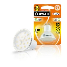 PIRN ECOWATT 3.2W GU10 LED SOE VALGE