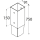 POST BASE SPIKE  91X91MM