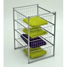 BASKET TOWER 73/43/50 4R SILVER