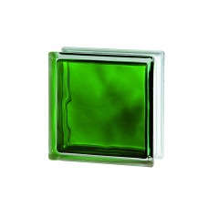 GLASS BLOCK  VITRA/W/ green GR