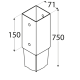 POST BASE SPIKE  71X71MM
