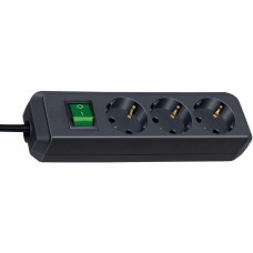 EXTENSION CORD  1.5M 3P+LÜLITI MUST