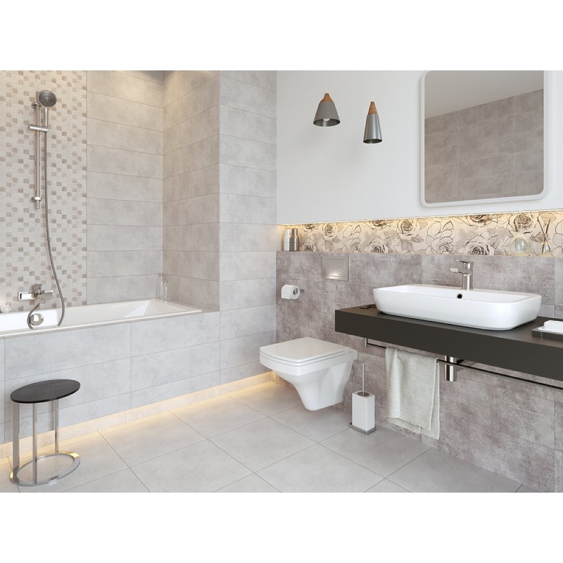 Wall tile  20X60 SNOWDROPS LIGHT GREY