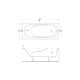 BATHTUB  CERSANIT MITO RED 150X70CM+ESIPANEEL