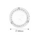 VALGUSTI TOM 3483 1X60W E27 D300 PLAFOON