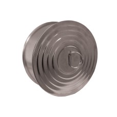 Round Soot Cleanout Door 12.5 Chrome PISL