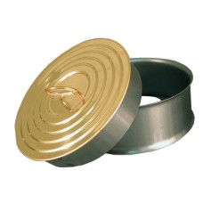 Round soot hatch 12.5, brass, polished