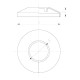 PLASTIKROSETT EXPERT 15mm VALGE