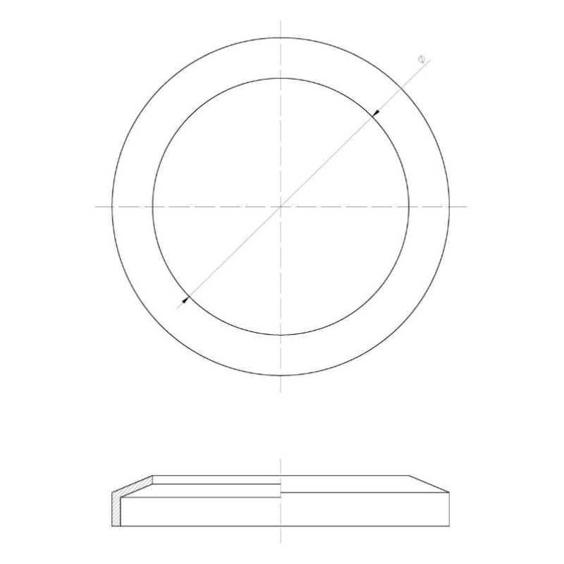 PLASTIKROSETT EXPERT 32mm VALGE
