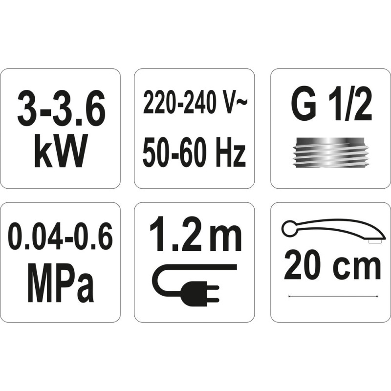 KIIRKUUMAVEEKRAAN 3kW VALGE