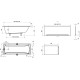 BATHTUB I KÜLJEPANEEL RAVAK U70